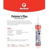 imageRed Devil 0766 Painters Plus Siliconized Acrylic Caulk 101 oz White 1 PackPack of 1