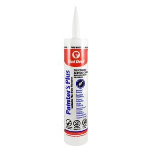 imageRed Devil 0766 Painters Plus Siliconized Acrylic Caulk 101 oz White 1 PackPack of 1