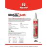 imageRed Devil 0406 Silicone Acrylic Caulk ampamp Sealant 100 Waterproof Paintable White Caulking for Kitchen Bathroom Window With Duraguard 55 oz White Made in USAWhite