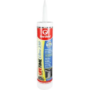 imageRed Devil 0770 Lifetime Ultra 230 Premium Elastomeric Acrylic Latex Sealant 101 oz WhiteAlmond