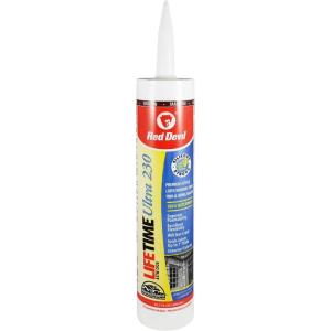 imageRed Devil 0770 Lifetime Ultra 230 Premium Elastomeric Acrylic Latex Sealant 101 oz WhiteBrown