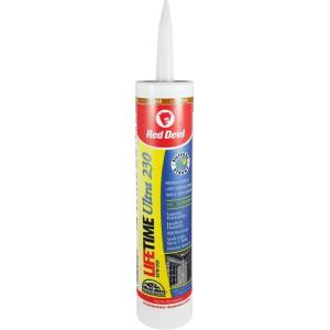 imageRed Devil 0770 Lifetime Ultra 230 Premium Elastomeric Acrylic Latex Sealant 101 oz WhiteCedar