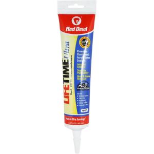 imageRed Devil 0770 Lifetime Ultra 230 Premium Elastomeric Acrylic Latex Sealant 101 oz WhiteWhite