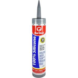 imageRed Devil 0816 100 Silicone Sealant Architectural Grade Silicone Architectural Grade RTV Sealant A WaterResistant Adhesive for Interior and Exterior Use 98 ozTube White 1PackGray
