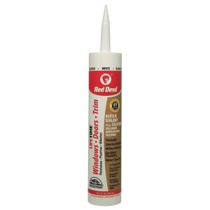 imageRed Devil 0856PR Lifetime Window Door ampamp Trim Advanced Sealant Plus Silicone 1Pack WhiteWhite