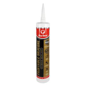 imageRed Devil 0985 Paintable Silicone Hybrid Sealant 9 oz White 1 Pack1 Pack