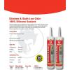 imageRed Devil 0885 Kitchen ampamp Bath Low Odor 100 Silicone Sealant A WaterResistant Adhesive For Creating A Protective Barrier Against Moisture 28 oz Tube Clear 1PackWhite