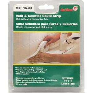 imageRed Devil 0170 Wide Tub ampamp Floor Caulk Strip 114quot x 5 White1 x 12