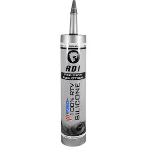 imageRed Devil 08160I RD PRO Industrial Grade RTV 100 Silicone WeatherResistant Sealant 101 oz Tube White 1PackAluminum
