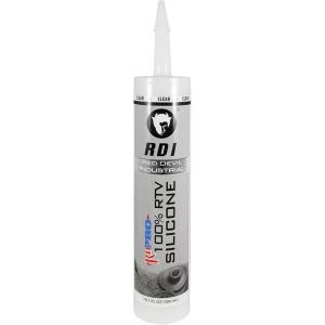 imageRed Devil 08160I RD PRO Industrial Grade RTV 100 Silicone WeatherResistant Sealant 101 oz Tube White 1PackClear