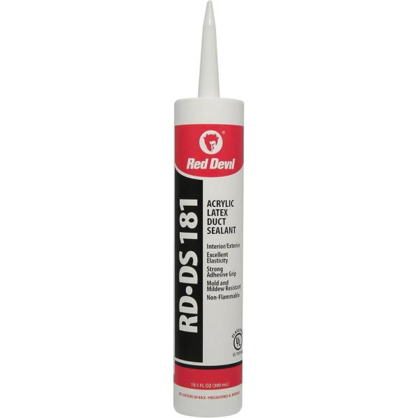 Red Devil 0846DS RD-DS 181 Acrylic Latex Duct Sealant, 10.1 oz, Gray, 1 ...