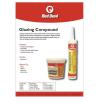 imageRed Devil 0664 PreMixed Glazing Compound 1 QuartCompound  Glazing Push Points  Dual Purpose Window Tool