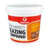 imageRed Devil 0664 PreMixed Glazing Compound 1 QuartCompound  Glazing Push Points  Dual Purpose Window Tool
