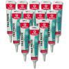 imageRed Devil 0497 Tile Paste Tile Glue Adhesive Made in USA 55 Fl Oz White12  Pack