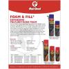 imageRed Devil 0909 Spray Foam Fill Large Gaps ampamp Cracks Expanding Insulation Polyurethane Foam Sealant 12 Oz Off White