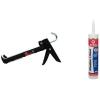 imageRed Devil 3936 9quot Half Barrel Drip Free 9quot Caulk Gun 9quot BlackHalf Barrel Drip Free