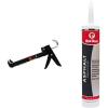 imageRed Devil 3936 9quot Half Barrel Drip Free 9quot Caulk Gun 9quot BlackHalf Barrel Drip Free