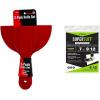 imageRed Devil 4718 3Piece Plastic Putty Knife Set Scraper Tool Spackle ampamp Paint 1Pack1  Pack