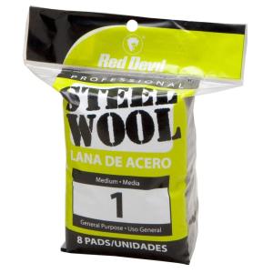 imageRed Devil 0324 Steel Wool 1 Medium Pack of 88 Pads