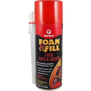 imageRed Devil 0909 Spray Foam Fill Large Gaps ampamp Cracks Expanding Insulation Polyurethane Foam Sealant 12 Oz Off White