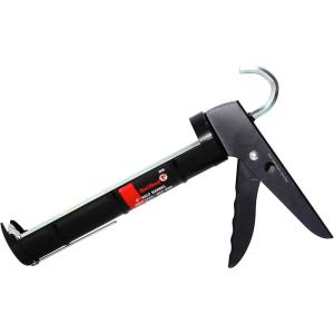imageRed Devil 3936 9quot Half Barrel Drip Free 9quot Caulk Gun 9quot BlackHalf Barrel Drip Free