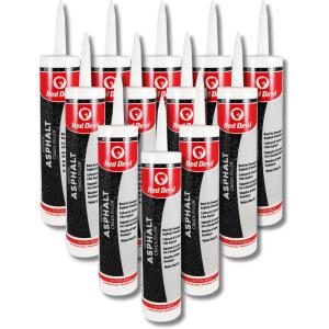 imageRed Devil 0637 Asphalt Crack Filler Sealant Driveway Sealer Acrylic Black 101 fl oz Pack of 4 Made in USA12 Pack