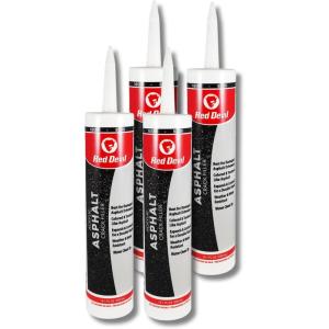 imageRed Devil 0637 Asphalt Crack Filler Sealant Driveway Sealer Acrylic Black 101 fl oz Pack of 4 Made in USA4 Pack