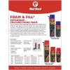 imageRed Devil 092012 Foam ampamp Fill Small Gaps ampamp Cracks Expanding Polyurethane Sealant 20 oz OffWhite Case of 1212 oz