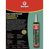 imageRed Devil 0972 Masonry ampamp Concrete Polyurethane Sealant 101 Oz GrayLimestone101 Oz