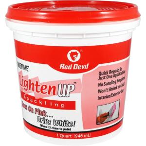 imageRed Devil 0574 ONETIME Lighten Up Lightweight Spackling 1 Quart 1 Pack White1 Pack