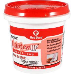 imageRed Devil 0574 ONETIME Lighten Up Lightweight Spackling 1 Quart 1 Pack White12  Pack