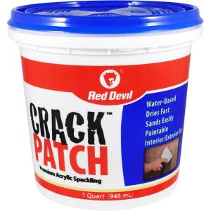 imageRed Devil 0804 Crack Patch Premium Acrylic Spackling 1 Quart 1 Pack White