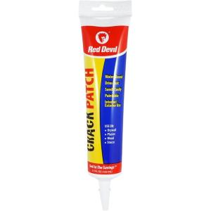 imageRed Devil 0805 Crack Patch Premium Acrylic Spackling 55 Oz Squeeze Tube White55 Fl Oz