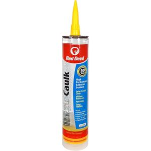 imageRed Devil 0870 Clear Caulk High Performance Adhesive Sealant 101 Oz Clear 1 Pack101 Oz