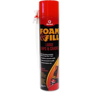 imageRed Devil 0909 Fill Large Gaps ampamp Cracks Polyurethane Foam Sealant 12 oz Off White 12 Pack20 oz