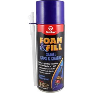imageRed Devil 092012 Foam ampamp Fill Small Gaps ampamp Cracks Expanding Polyurethane Sealant 20 oz OffWhite Case of 1212 oz