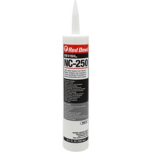 imageRed Devil NC2501 DEVISIL NC250 Neutral Cure Silicone Sealant 101 oz Cartridge White 12 Pack