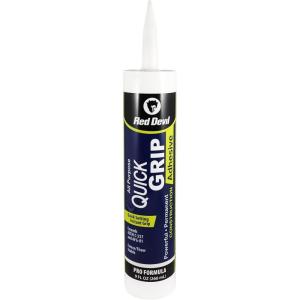 image:imageRed Devil 0696 Quick Grip Construction Adhesive 9 fl oz White 1 Pack1 Pack